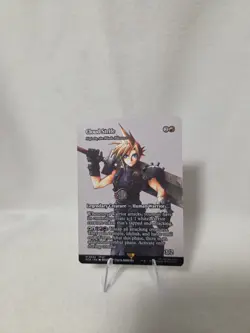 Cloud Strife Full Art Card Magic The Gathering Final Fantasy Mtg Nm - Image 1