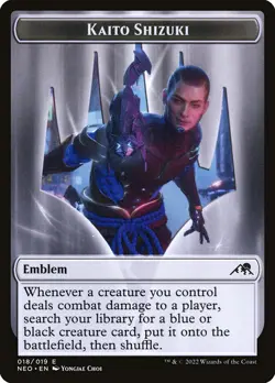 Kaito Shizuki Emblem (018) Kamigawa: Neon Dynasty NEO MTG Magic - Image 1