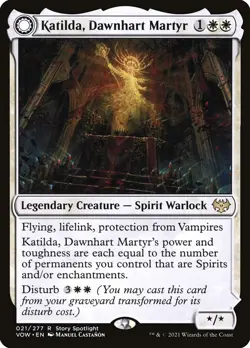 Katilda, Dawnhart Martyr // Katilda's Rising Dawn Innistrad: Crimson Vow MTG - Image 1