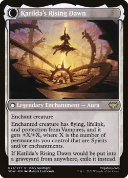 Katilda, Dawnhart Martyr // Katilda's Rising Dawn Innistrad: Crimson Vow MTG - Image 2