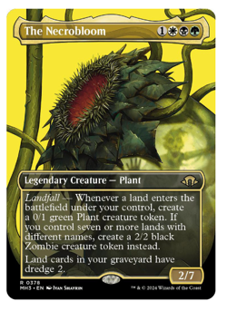 The Necrobloom - Borderless Modern Horizons 3 MTG - Image 1