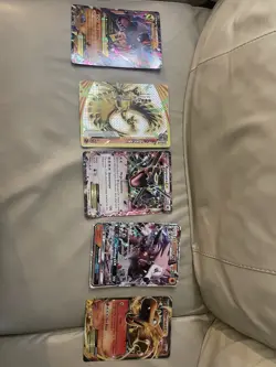 Lot of 5 JUMBO Pokemon Tcg Cards Rayquaza, Ho-oh, Charizard Ect. - Image 1