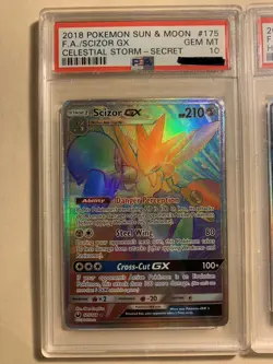 Scizor GX 175/168 Set Vmax Secret Rare Pokemon Card Sv72/sv94 193/189 PSA 10 All - Image 2
