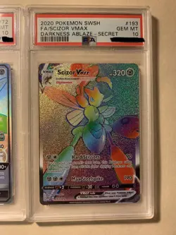 Scizor GX 175/168 Set Vmax Secret Rare Pokemon Card Sv72/sv94 193/189 PSA 10 All - Image 4