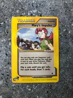 Pokemon TCG Cards Mary's Impulse 142/165 Expedition Uncommon LP-MP - Image 1