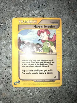 Pokemon TCG Cards Mary's Impulse 142/165 Expedition Uncommon LP-MP - Image 3