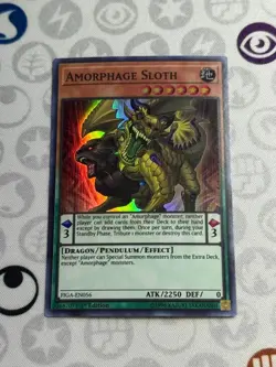 Amorphage Sloth - FIGA-EN056 - Super Rare (NM) - Yugioh - Image 1