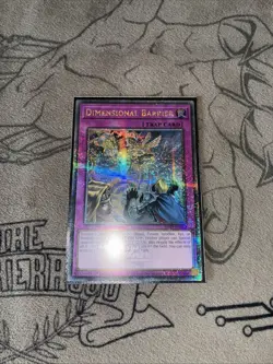 Yu-Gi-Oh Dimensional Barrier RA01-EN072 Quarter Century Secret Rare 1st Edition - Image 1