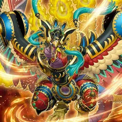 Yu-Gi-Oh Sacred Fire King Structure Deck W/clear Sleeves - Image 1