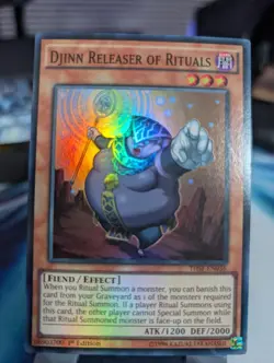 YuGiOh! Djinn Releaser of Rituals THSF-EN036 Super Rare 1st Ed - Image 1