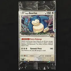 Pokemon TCG Journey Together Stamped Hop’s Snorlax Sealed Promo Asia Exclusive - Image 1