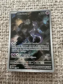 Pokemon Mewtwo TCG Full Art Black Star Promo SVP052 English Edition NM/M - Image 1