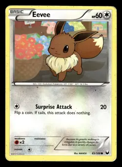Eevee 83/108 Dark Explorers Pokemon Card - Image 1