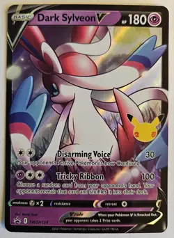 Dark Sylveon V SWSH134 Pokemon Sword & Shield Promo Ultra Rare Holo Card NM - Image 1