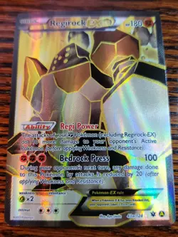 Regirock EX 43a/ 124 Alternate Full Art Ultra Rare XY: Fates Collide Pokemon NM - Image 1