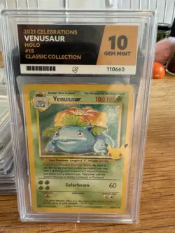 TCG Pokemon - -2021 CELEBRATIONS VENUSAUR HOLO CLASSIC COLLECTION-Ace Graded 10 - Image 1