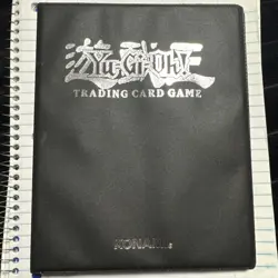 1996 Yu-Gi-Oh Konami Black Binder Trading Card Game Holder NO CARDS - Image 1