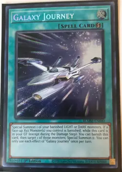 Yu-Gi-Oh! TCG Galaxy Journey BLMM-EN040 Secret Rare 1st Edition Near Mint - Image 1