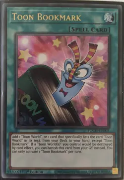 YuGiOh Toon Bookmark Ultra Rare 1st Edition TOCH-EN003 NM - Image 1