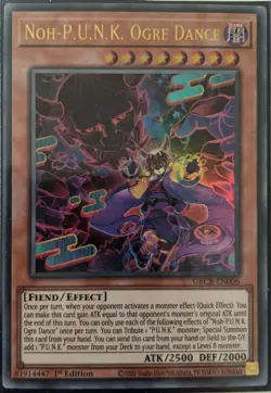 YuGiOh Noh-P.U.N.K. Ogre Dance Ultra Rare 1st Edition GRCR-EN006 NM - Image 1