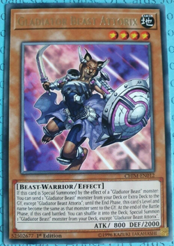 Gladiator Beast Attorix - CHIM-EN012 - Rare - 1st Edition - Yugioh - Image 1