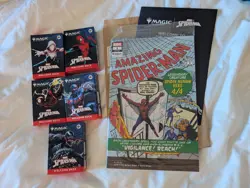 IN HAND MTG SDCC Spiderman Deck Set & Marvel Comic Magic The Gathering - Image 1