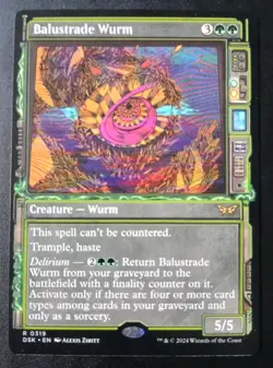 MTG Duskmourn - Balustrade Wurm - Showcase Rare - Image 1