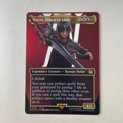 Magic the Gathering Final Fantasy #401 Noctis Prince of Lucis Bordeless Foil Rar - Image 1