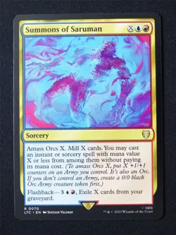Summons of Saruman - LTC - Mtg Card #3G7 - Image 1