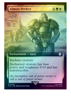 Almost Perfect - Foil - Extended Art Fallout MTG - Image 1