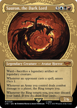 Sauron, the Dark Lord - Showcase - LTR - NM - MTG - Image 1