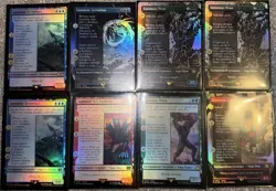 Magic MTG Final Fantasy Lot Of 8 Rare *FOIL* Summon Cards - Image 1