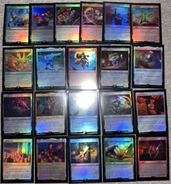 MTG Magic The Gathering Final Fantasy Lot Of 21 FOIL Cards - Image 1