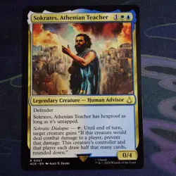 MTG Sokrates, Athenian Teacher [Assassin's Creed, Near Mint] - Image 1