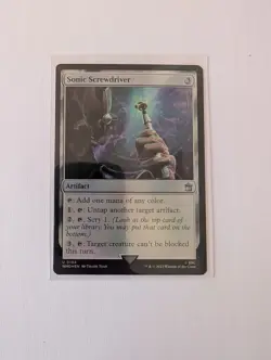 MtG Sonic Screwdriver Doctor Who Foil U 0184 Magic Gathering - Image 1
