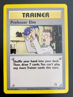 Professor Elm 96/111 Neo Genesis WOTC - Pokemon EXC BUY 2 CARDS GET 1 FREE!! - Image 1
