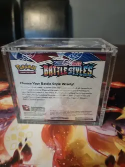Pokemon TCG Battle Styles Booster Box Factory Sealed + Acrylic Magnetic Case - Image 4