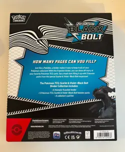 Pokemon Black Bolt Binder Collection x1 - Brand New - Sealed - In Hand ✅ - Image 2