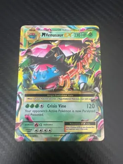 Pokemon TCG M Venusaur EX Half Art Holo Ultra Rare Card 2/108 Evolutions 2016 - Image 1