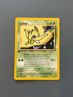 Pokemon TCG Neo Revelation Set: Celebi 16/64 1st Edition Rare Card - LP/NM - Image 1