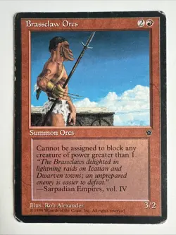 MTG Brassclaw Orcs Fallen Empires 49A Regular Common - Image 1