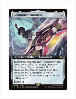 1x Conformer Shuriken, Extended Art, Final Fantasy, Magic MTG NM - Image 1