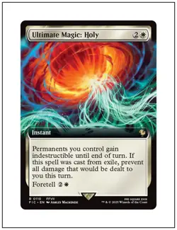1x Ultimate Magic: Holy, Extended Art, Final Fantasy, Magic MTG NM - Image 1