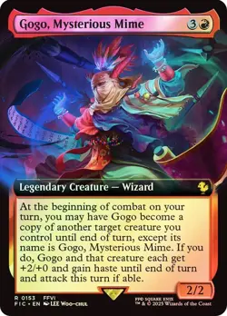 Gogo, Mysterious Mime Foil Extended Art Final Fantasy MTG NM - Image 1