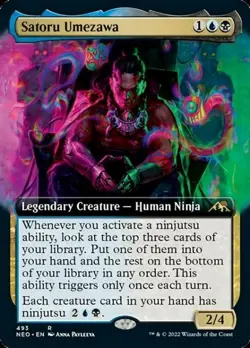 MTG - (Extended Art) SATORU UMEZAWA - Kamigawa: Neon Dynasty (R) - Image 1