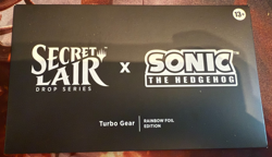 Magic the Gathering - Secret Lair x Sonic - Turbo Gear RAINBOW FOIL - New/Sealed - Image 1