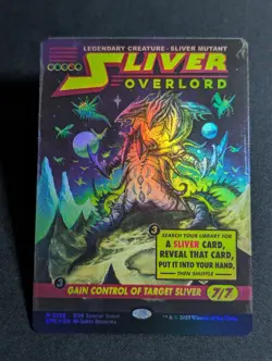 Sliver Overlord (0128) - Showcase Foil - NM - Edge Of Eternities: Special Guests - Image 1