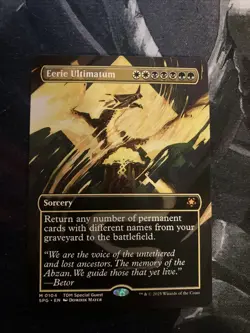 Mtg Tarkir Dragonstorm Eerie Ultimatum Borderless Mythic NM - Image 1