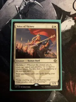 MTG Voice of Victory Tarkir: Dragonstorm Near Mint Rare - Image 1