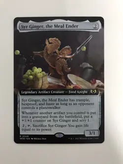 Syr Ginger the Meal Ender Extended Borderless MTG Magic Card NM Near Mint WOE - Image 1